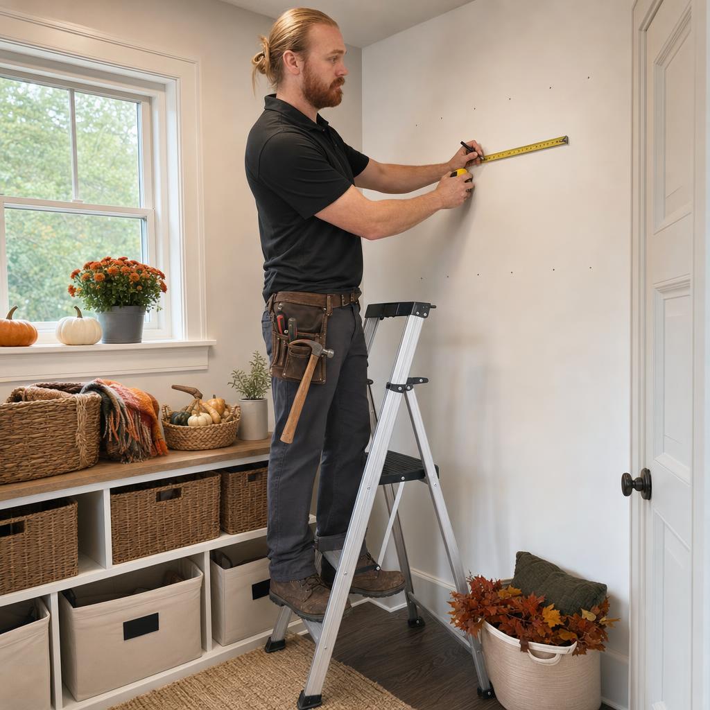 Handy Vikings: September Shelf Installation Planning for Fall Home Organization